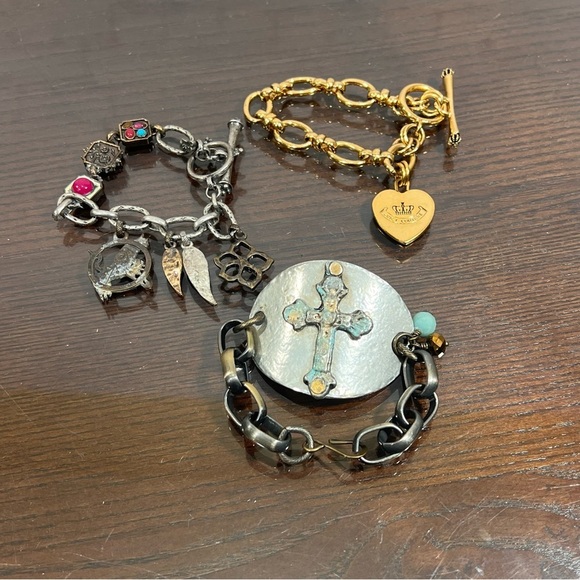 Juicy Couture Jewelry - JUICY COUTURE, LUCKY BRAND & a Boutique bracelet. Lot of 3 all in good condition